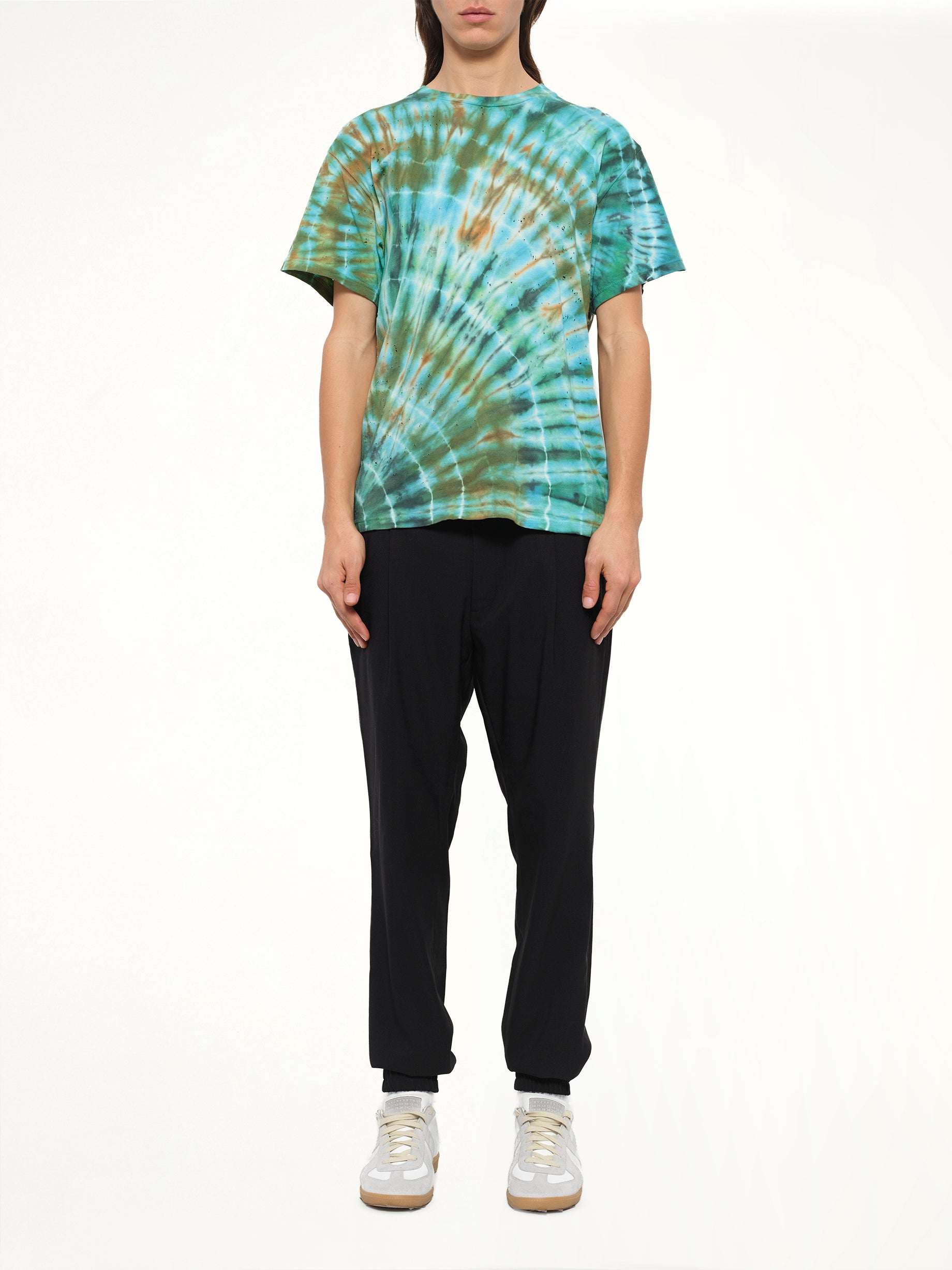 Tie Dye Shotgun T-Shirt in Green