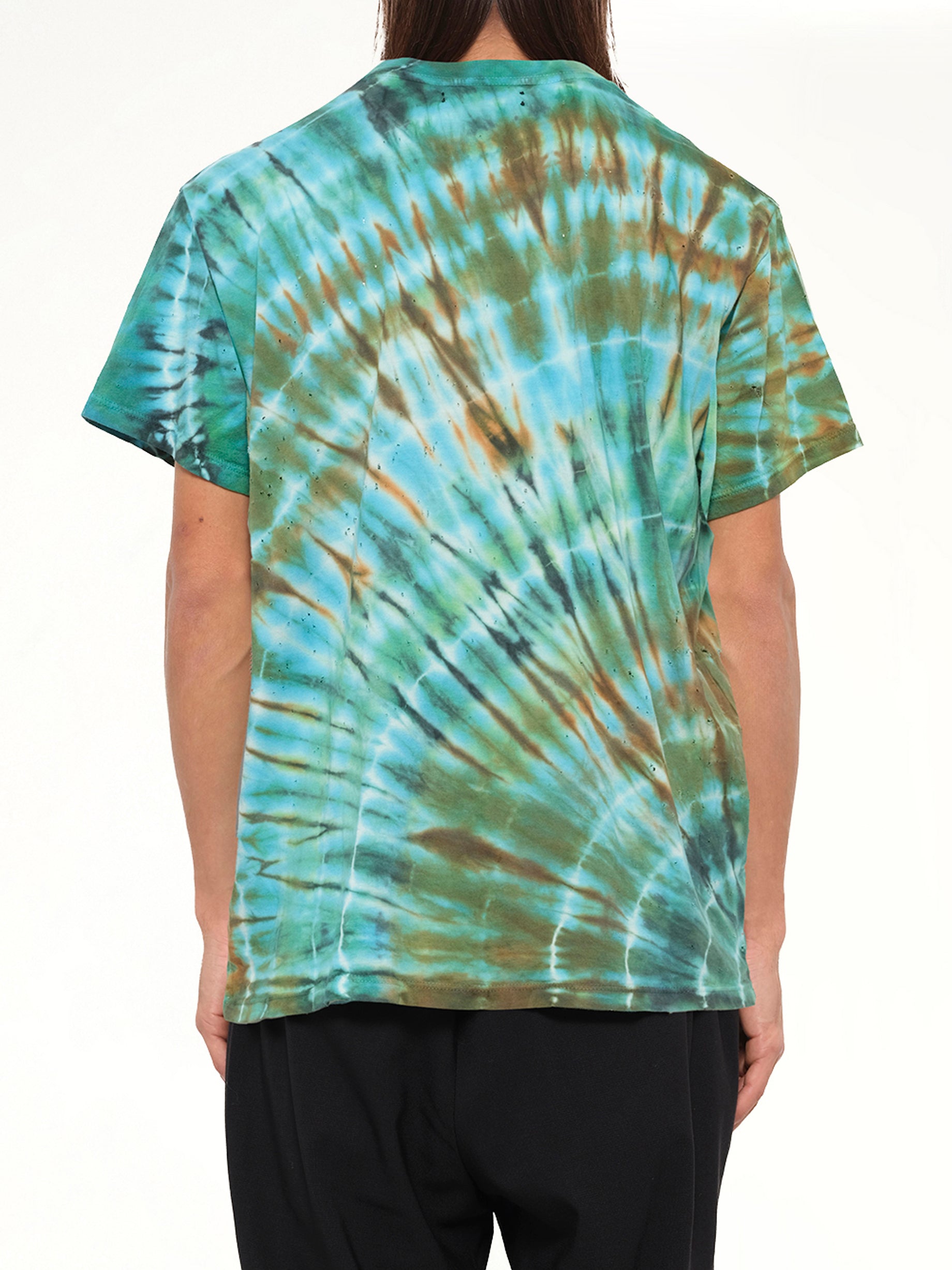 Tie Dye Shotgun T-Shirt in Green