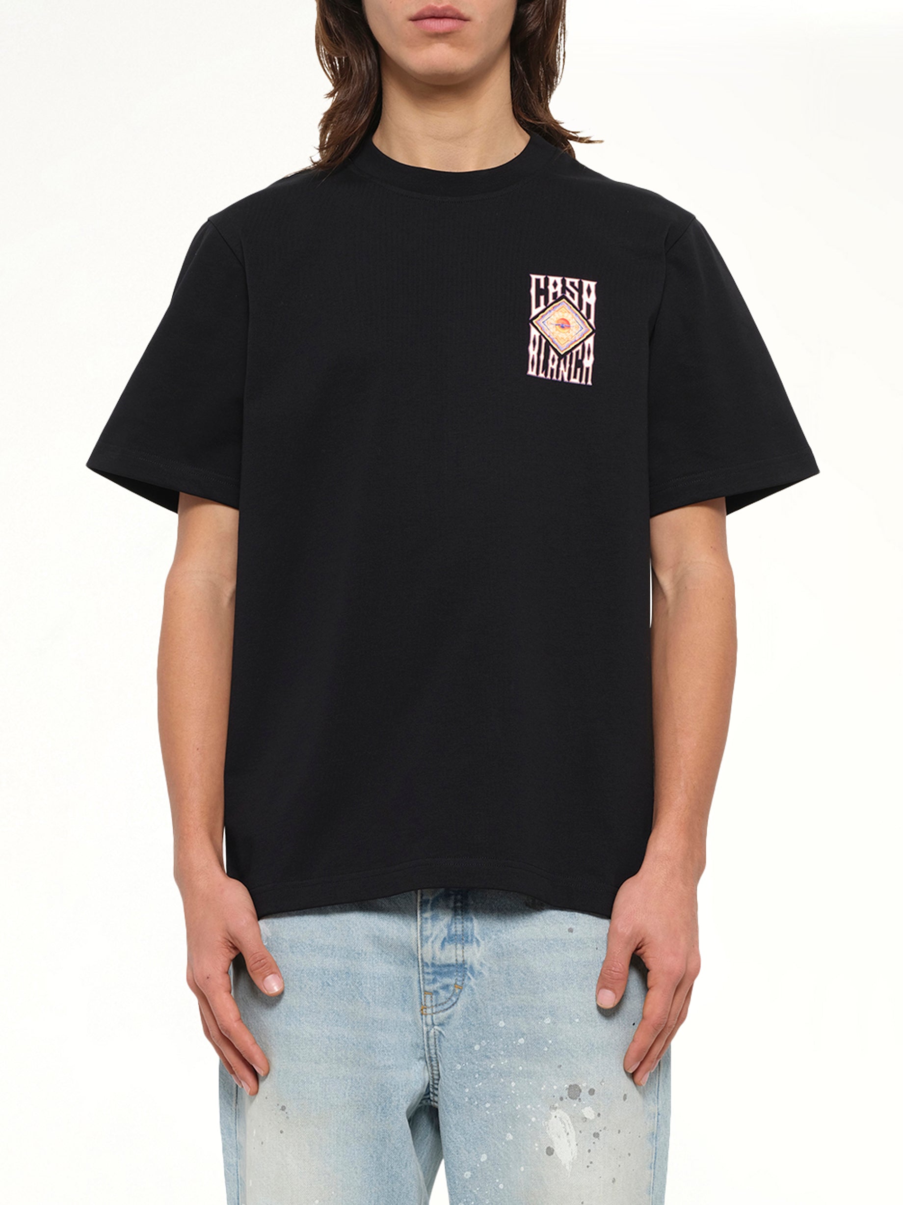 Hermons Mirage Printed Classic T-Shirt in Black