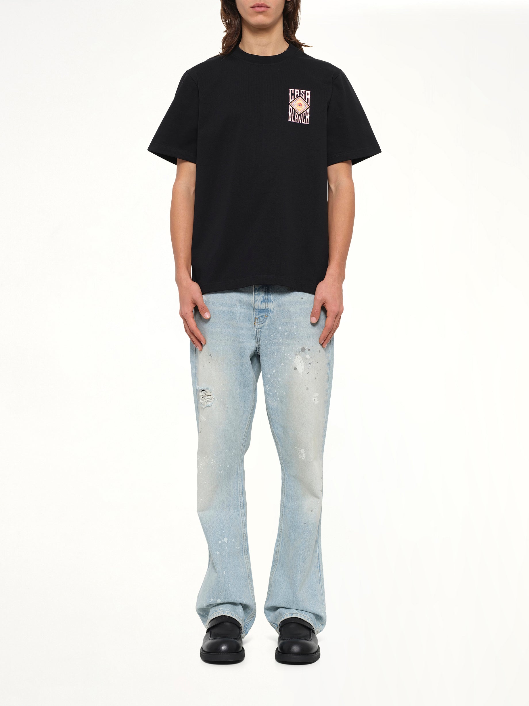 Hermons Mirage Printed Classic T-Shirt in Black