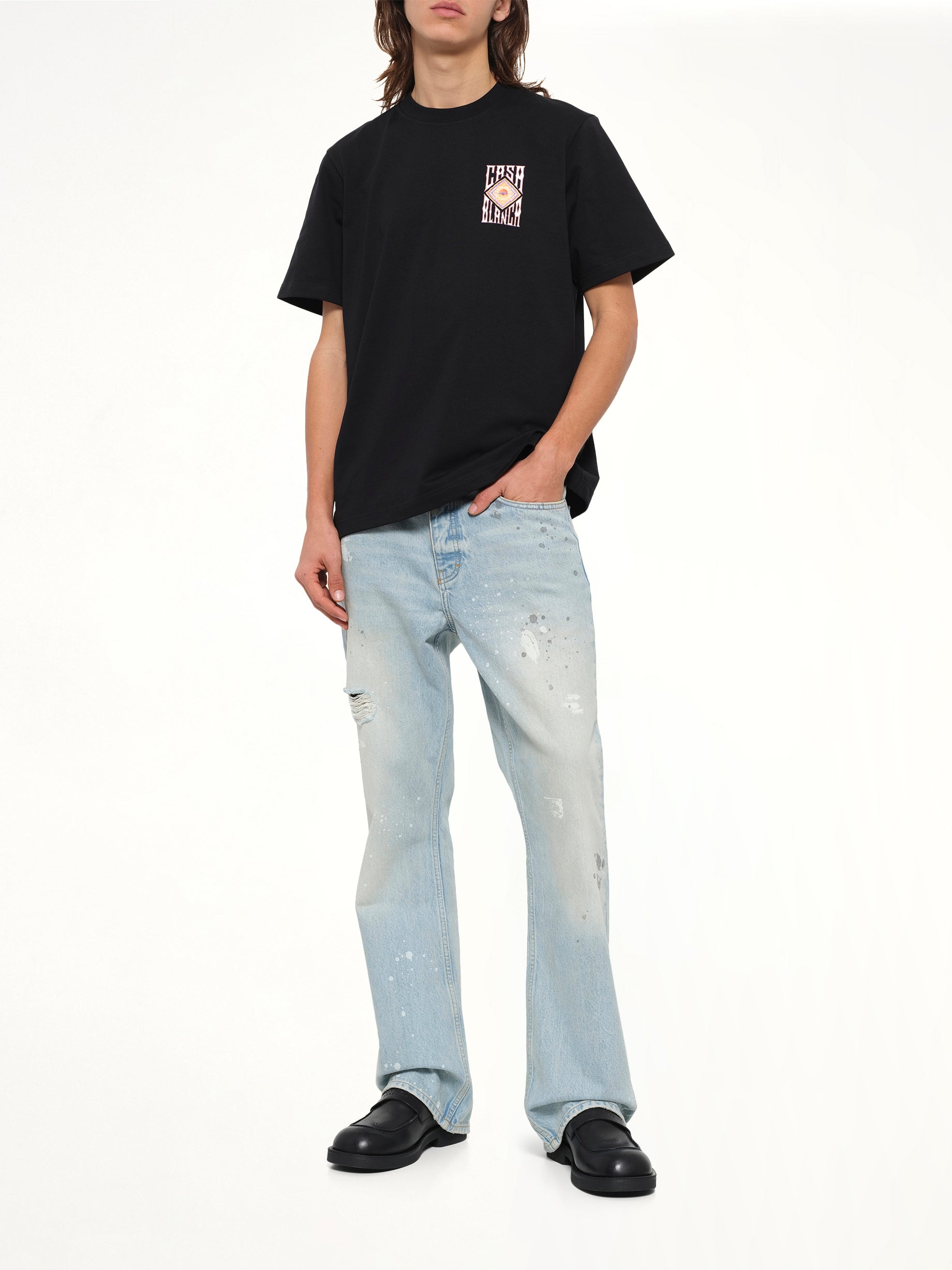 Hermons Mirage Printed Classic T-Shirt in Black