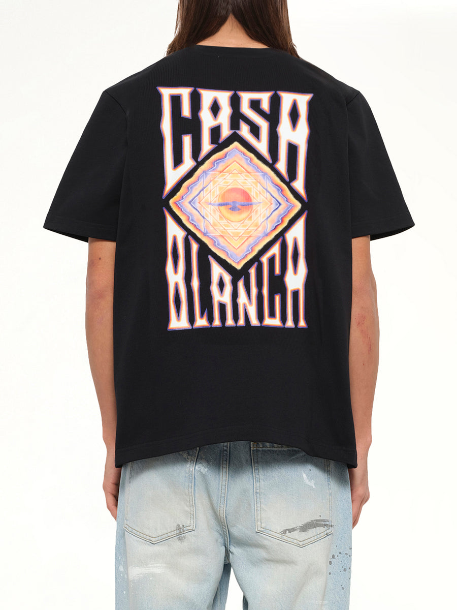 Hermons Mirage Printed Classic T-Shirt in Black