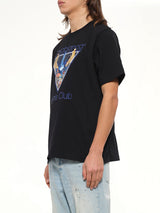 Monde Perdu Tennis Club Icon Printed Classic T-Shirt in Black
