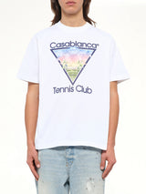 Tennis Icon Printed Classic T-Shirt in White