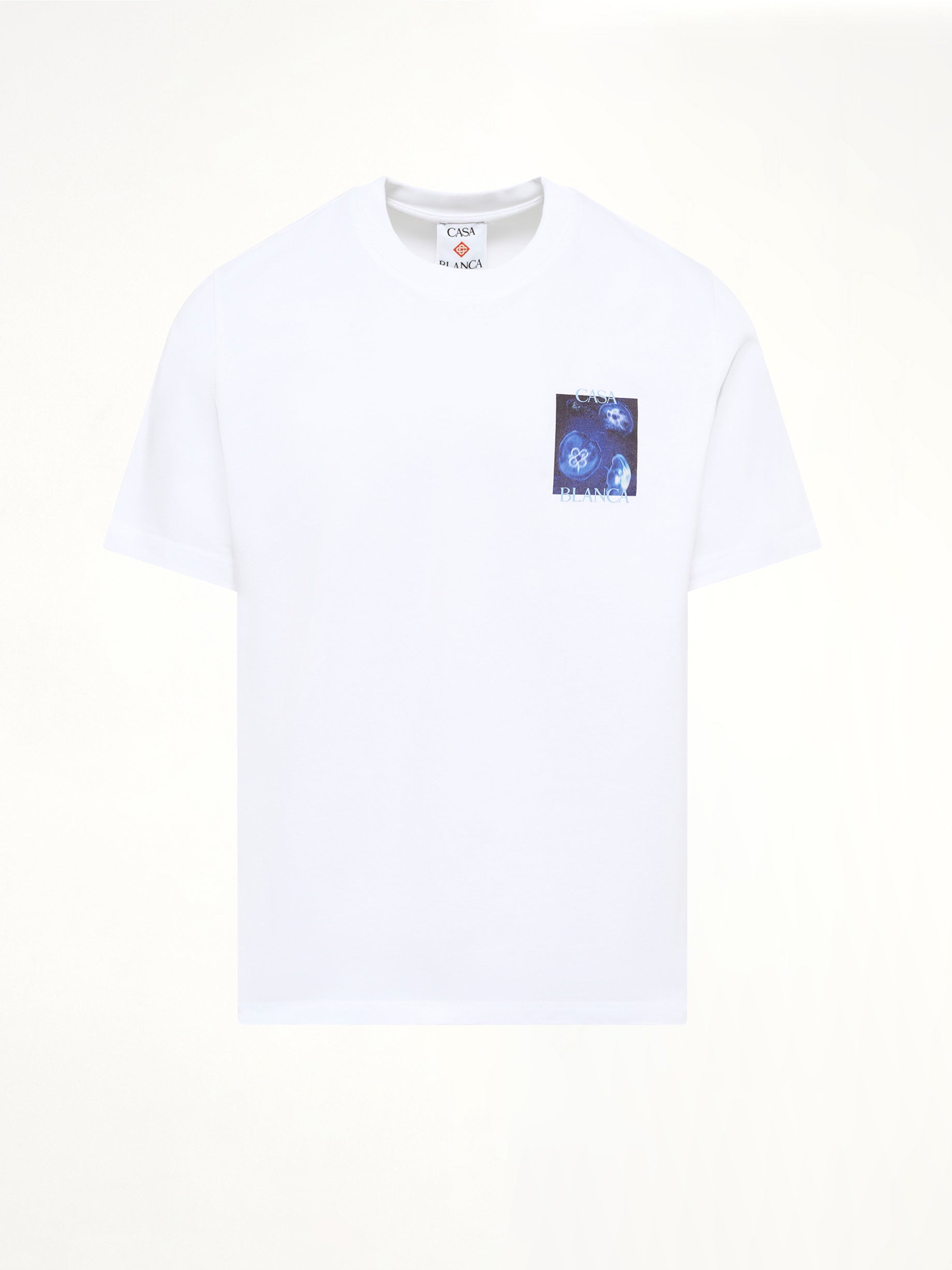 Meduse Sportif Printed Classic T-Shirt in White
