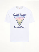 Tennis Icon Printed Classic T-Shirt in White
