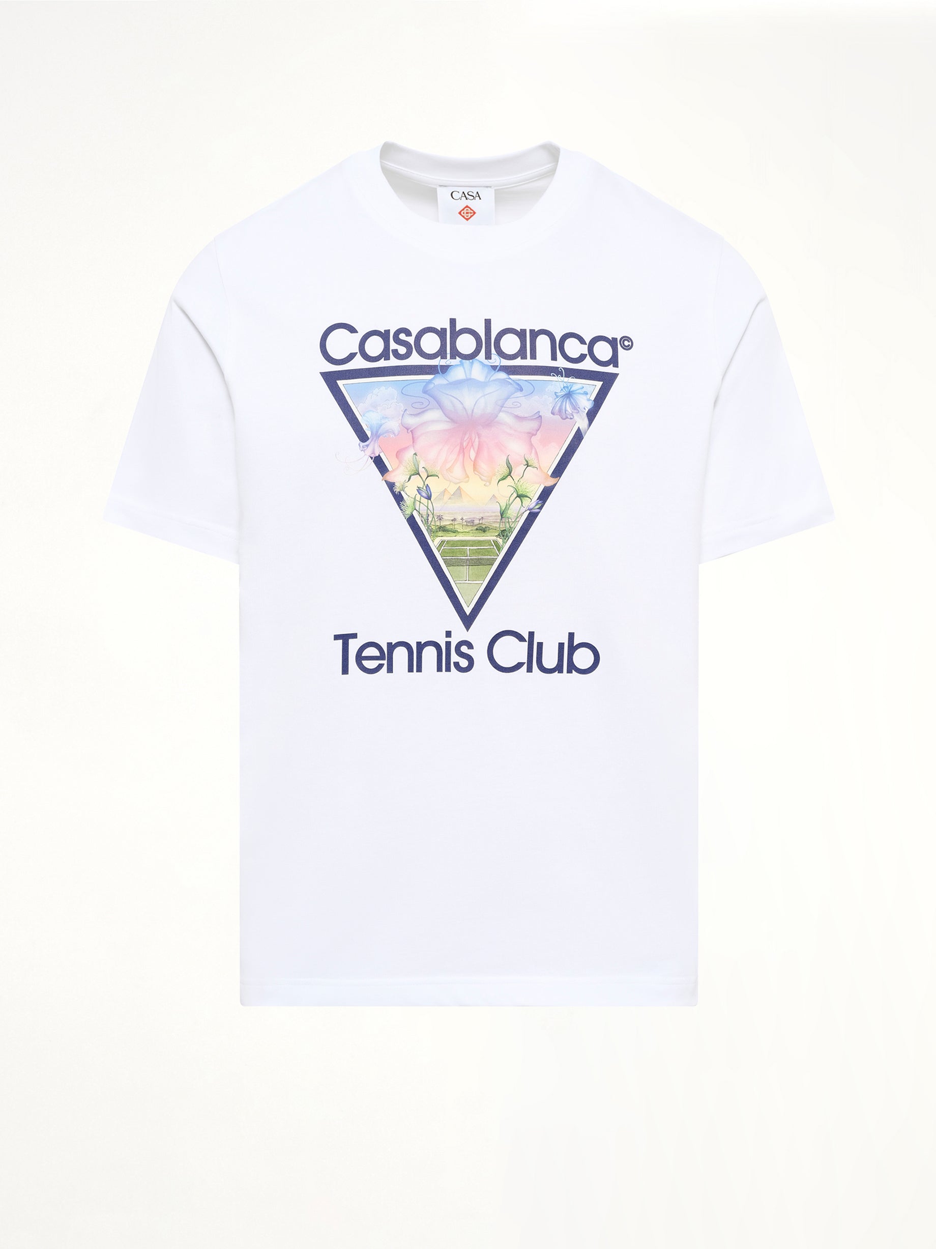 Tennis Icon Printed Classic T-Shirt in White