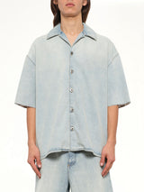 Anagram Short Sleeve Shirt in Washed Blue