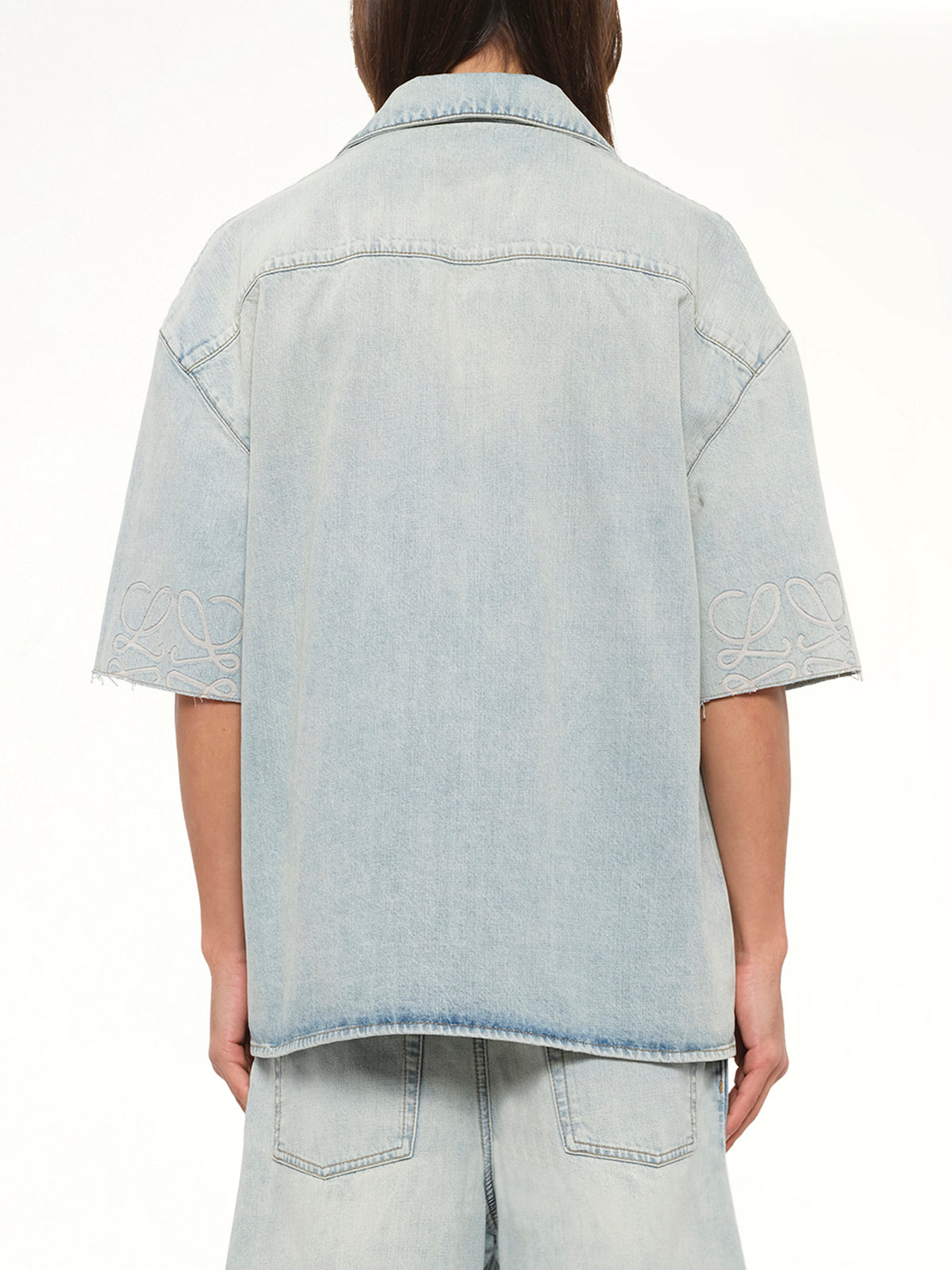 Anagram Short Sleeve Shirt in Washed Blue