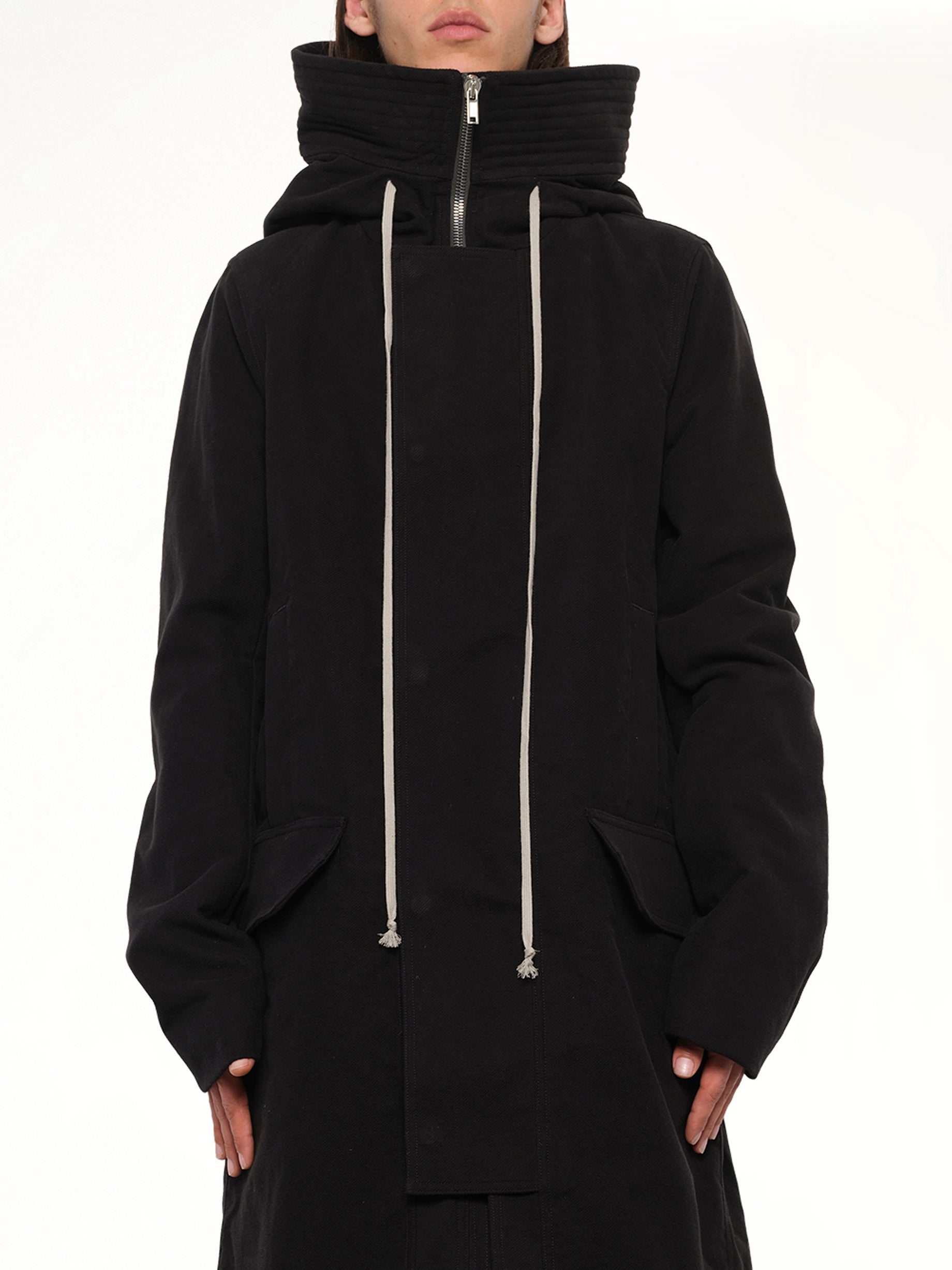 Brushed Twill Megaparka in Black