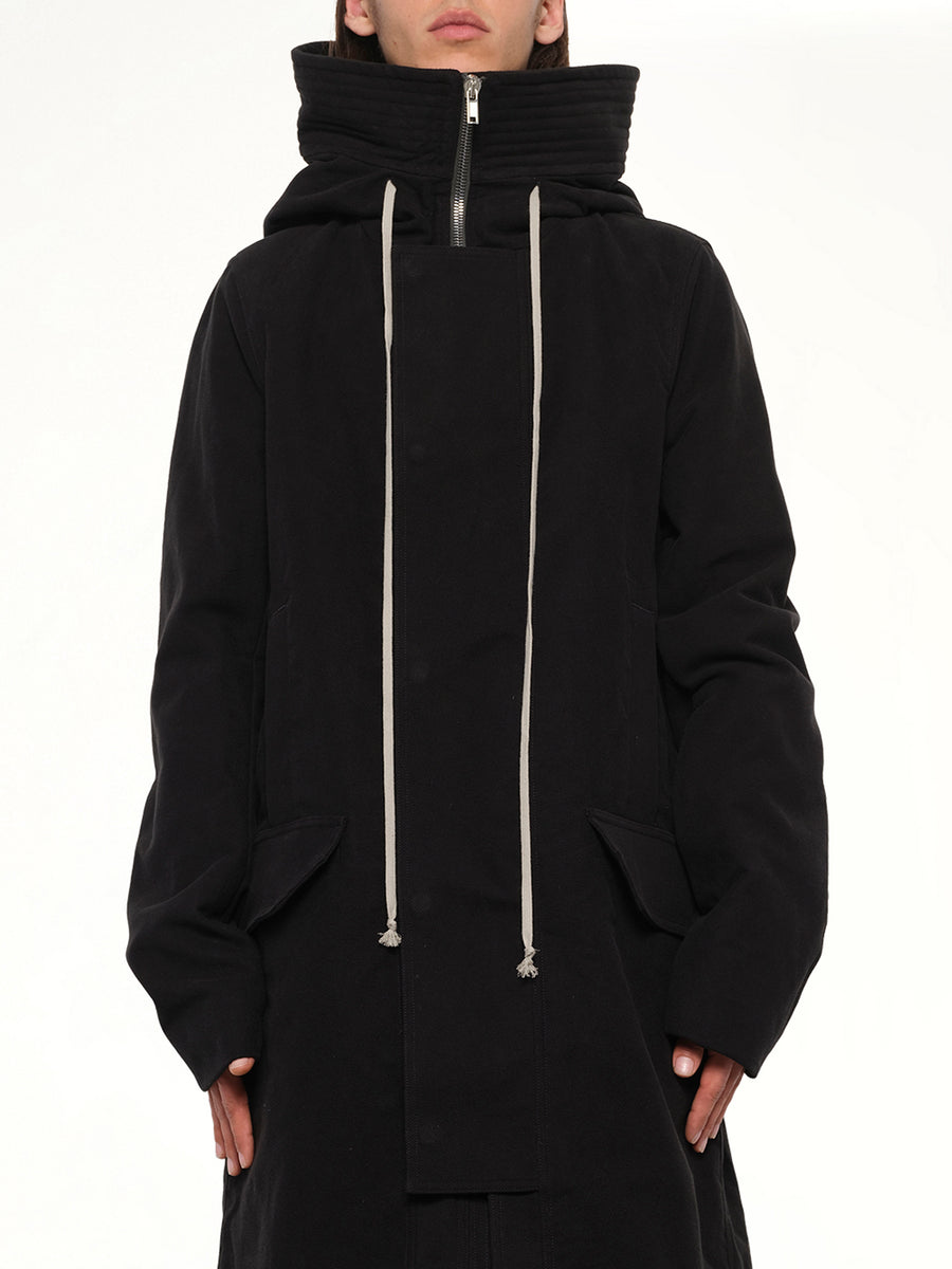 Brushed Twill Megaparka in Black