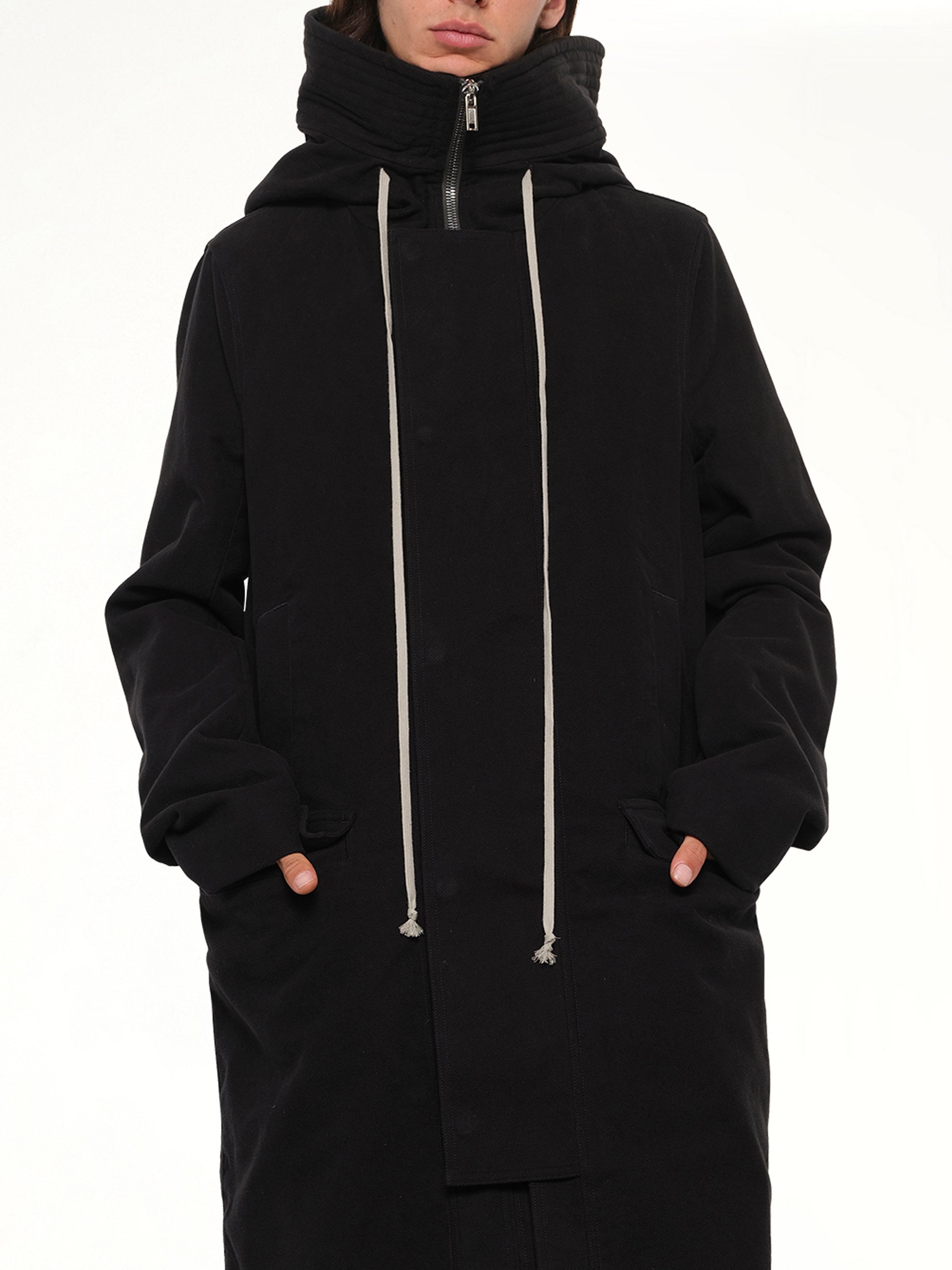 Brushed Twill Megaparka in Black