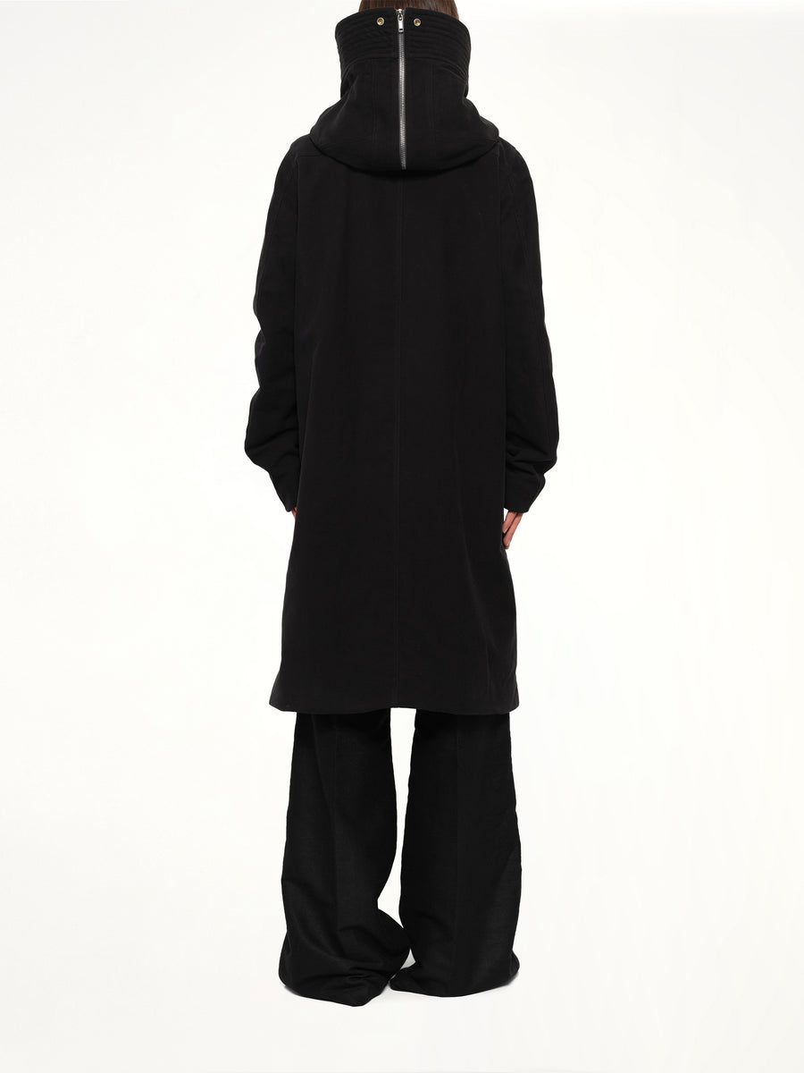 Brushed Twill Megaparka in Black