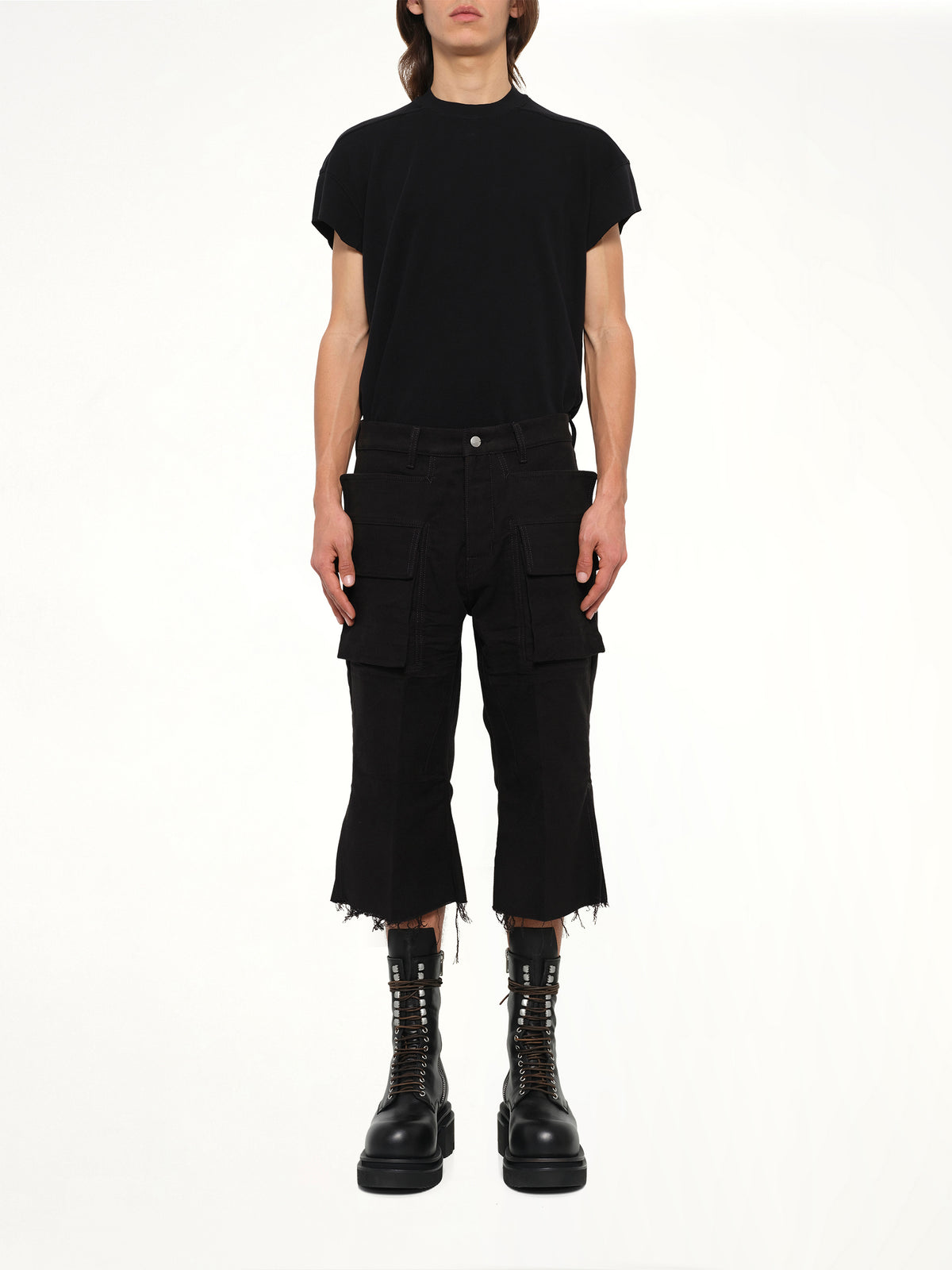Cargo Bolan Cutoffs in Black