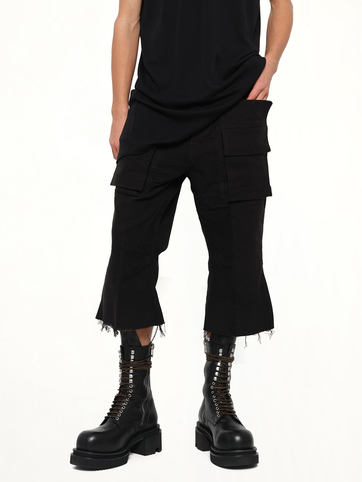 Cargo Bolan Cutoffs in Black