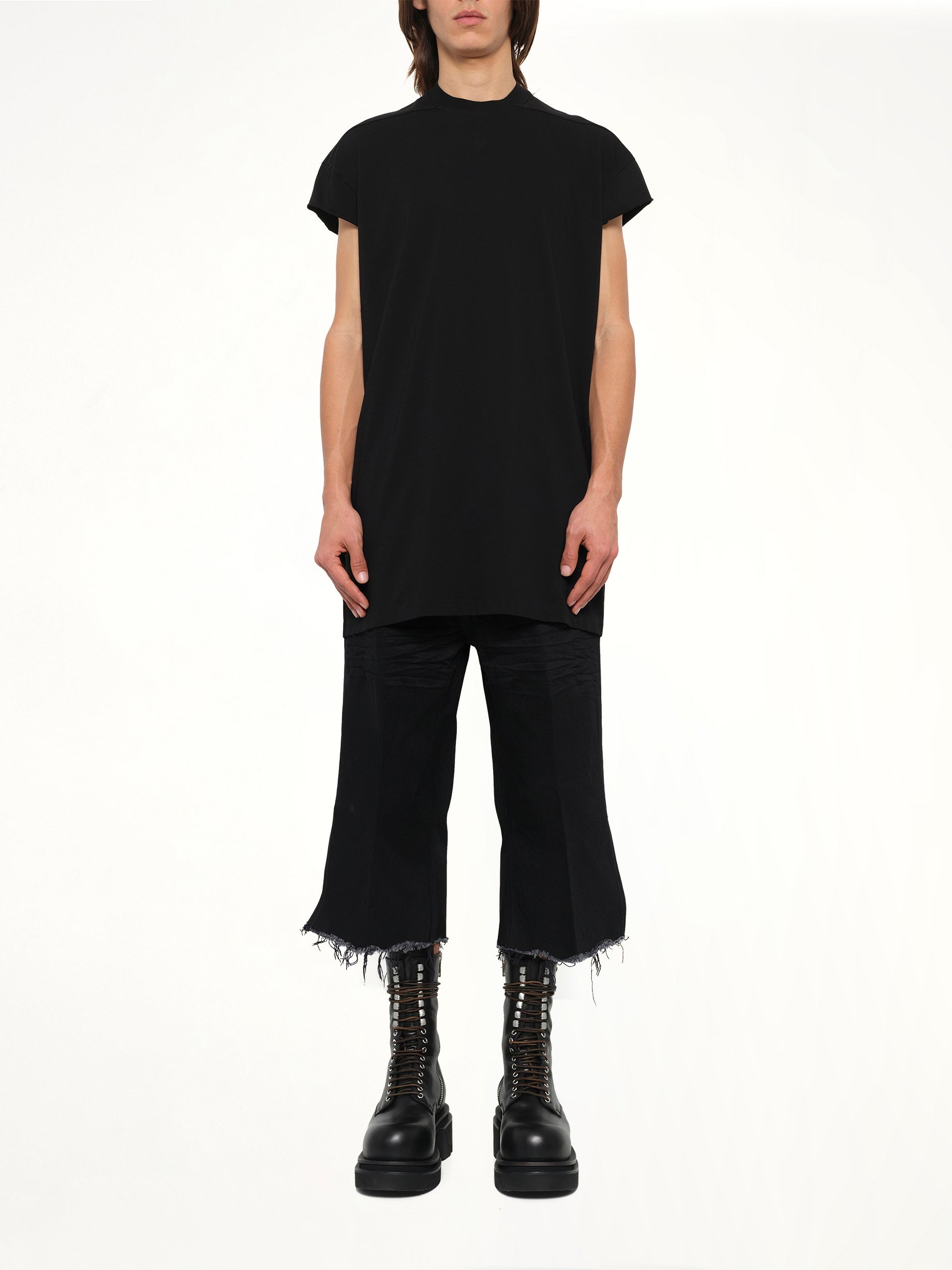 Double Jersey Rick S Jumbo SS T-Shirt in Black