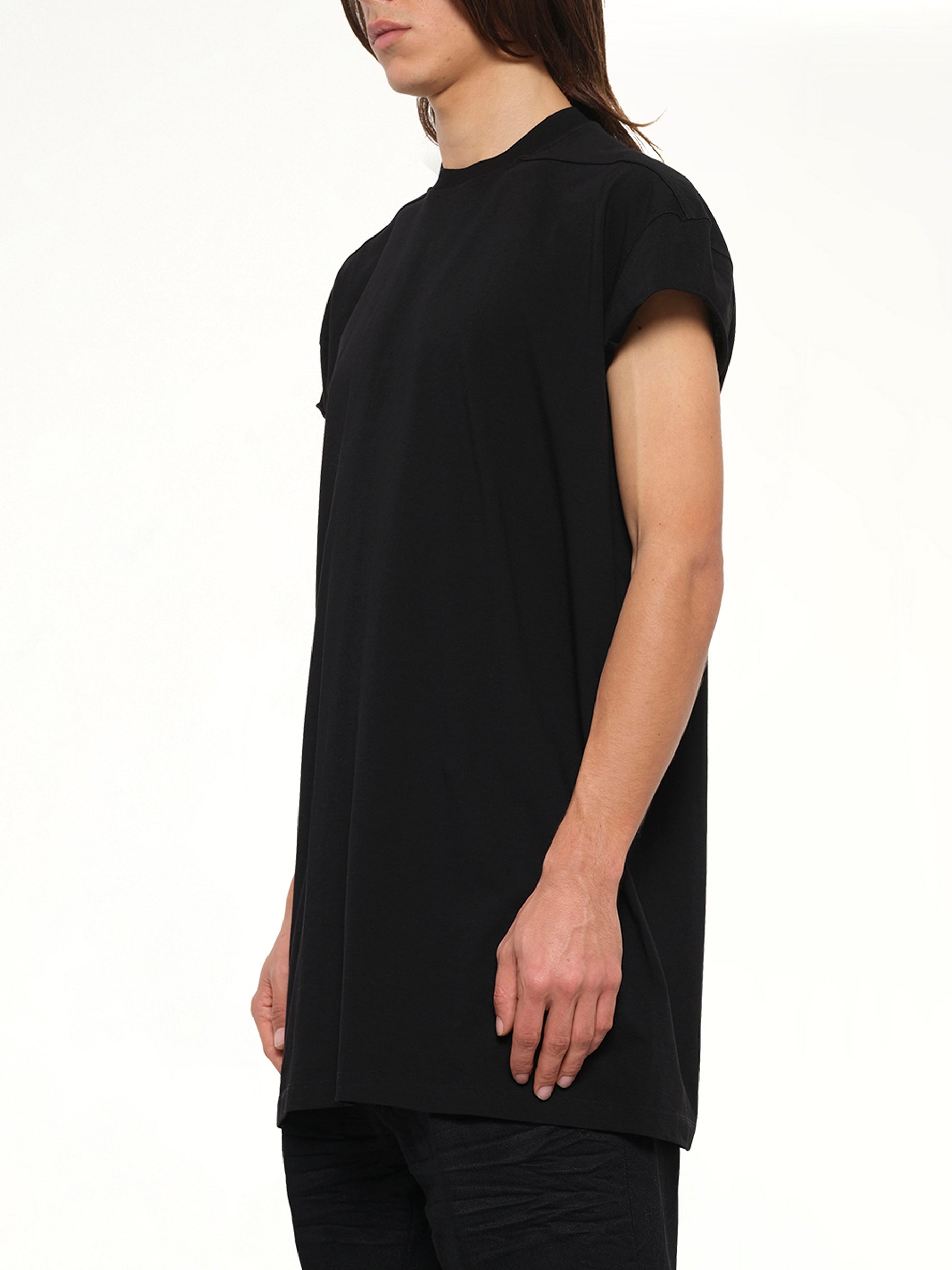 Double Jersey Rick S Jumbo SS T-Shirt in Black