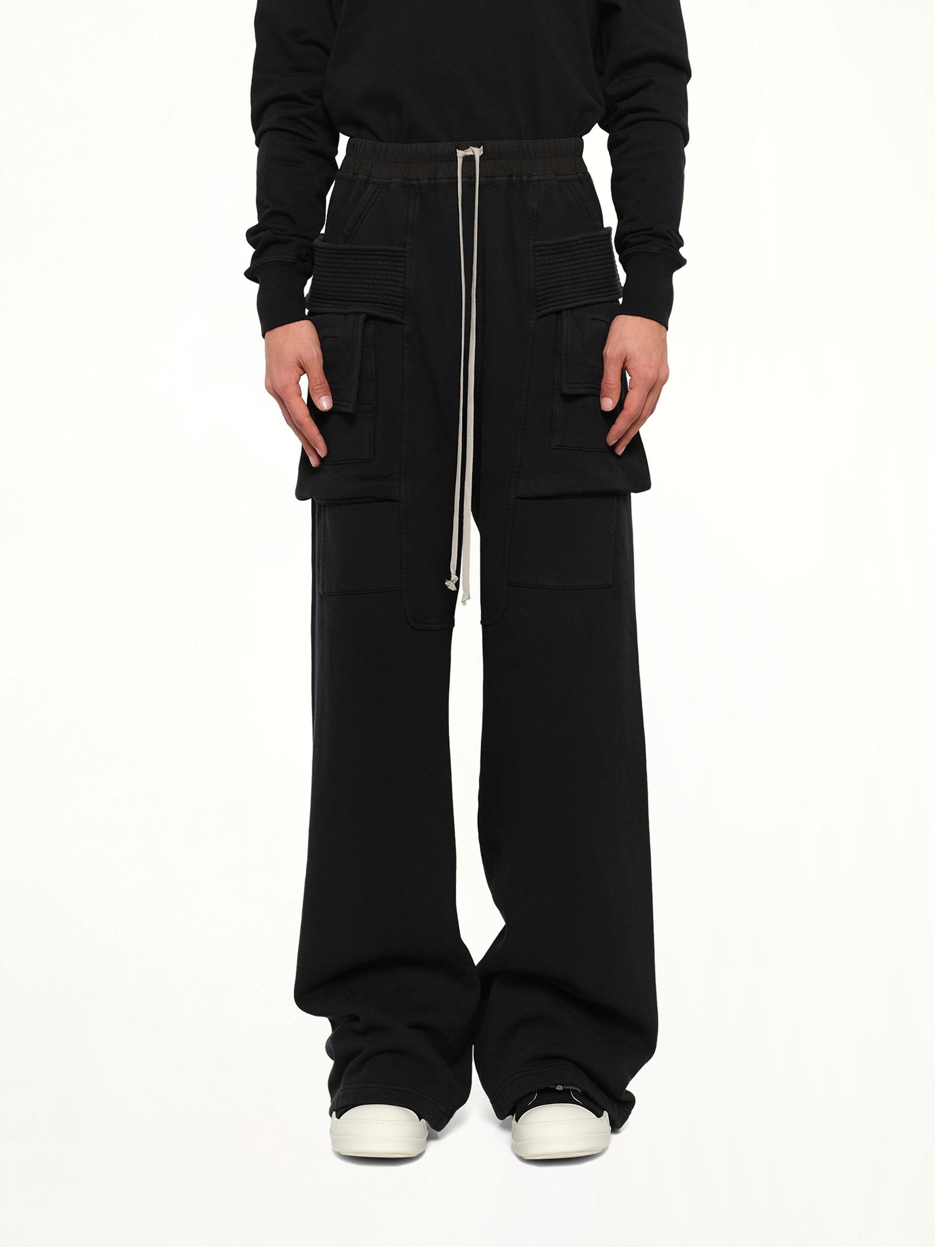 Furka Jersey Creatch Wide Cargo in Black