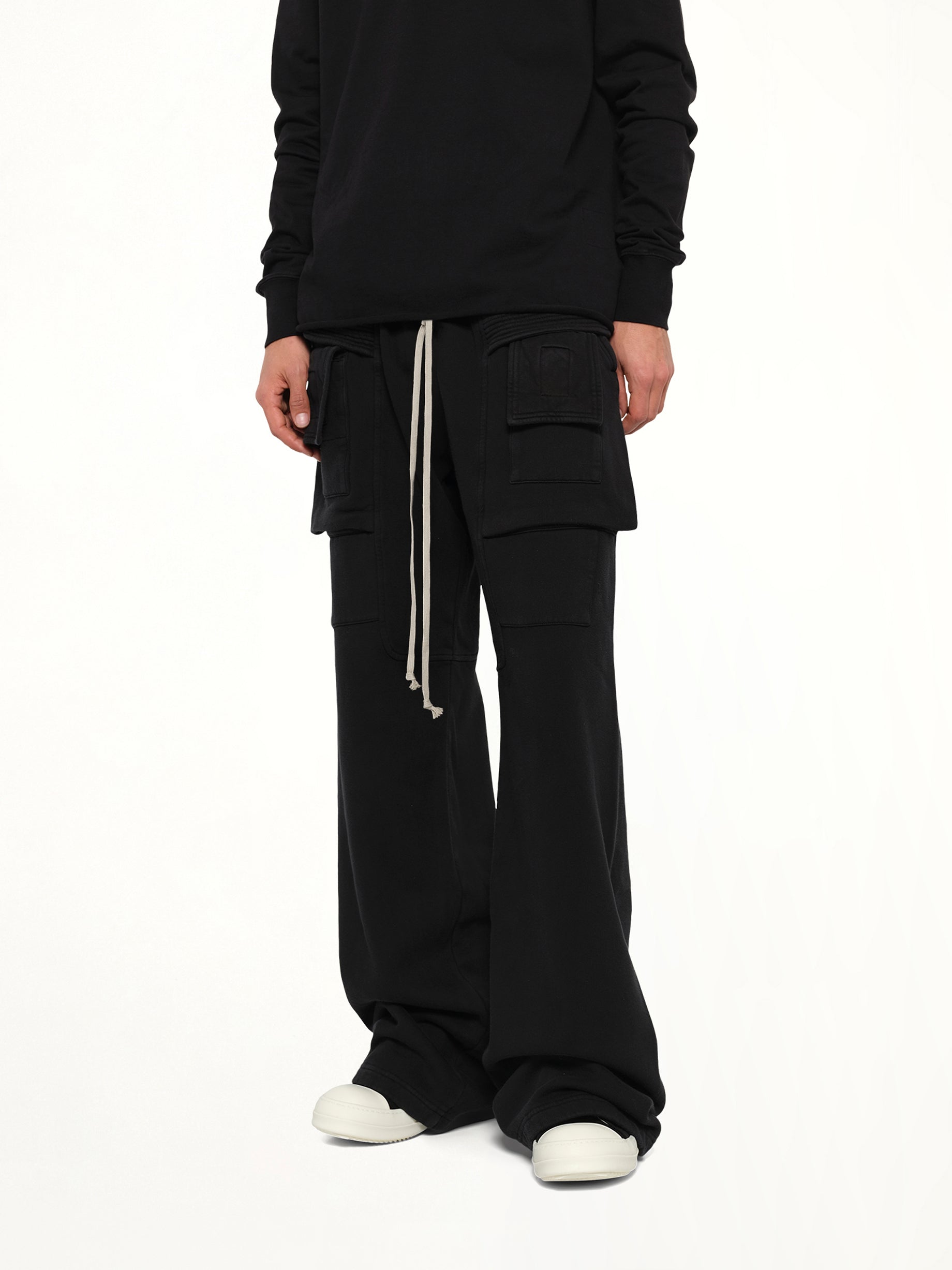 Furka Jersey Creatch Wide Cargo in Black