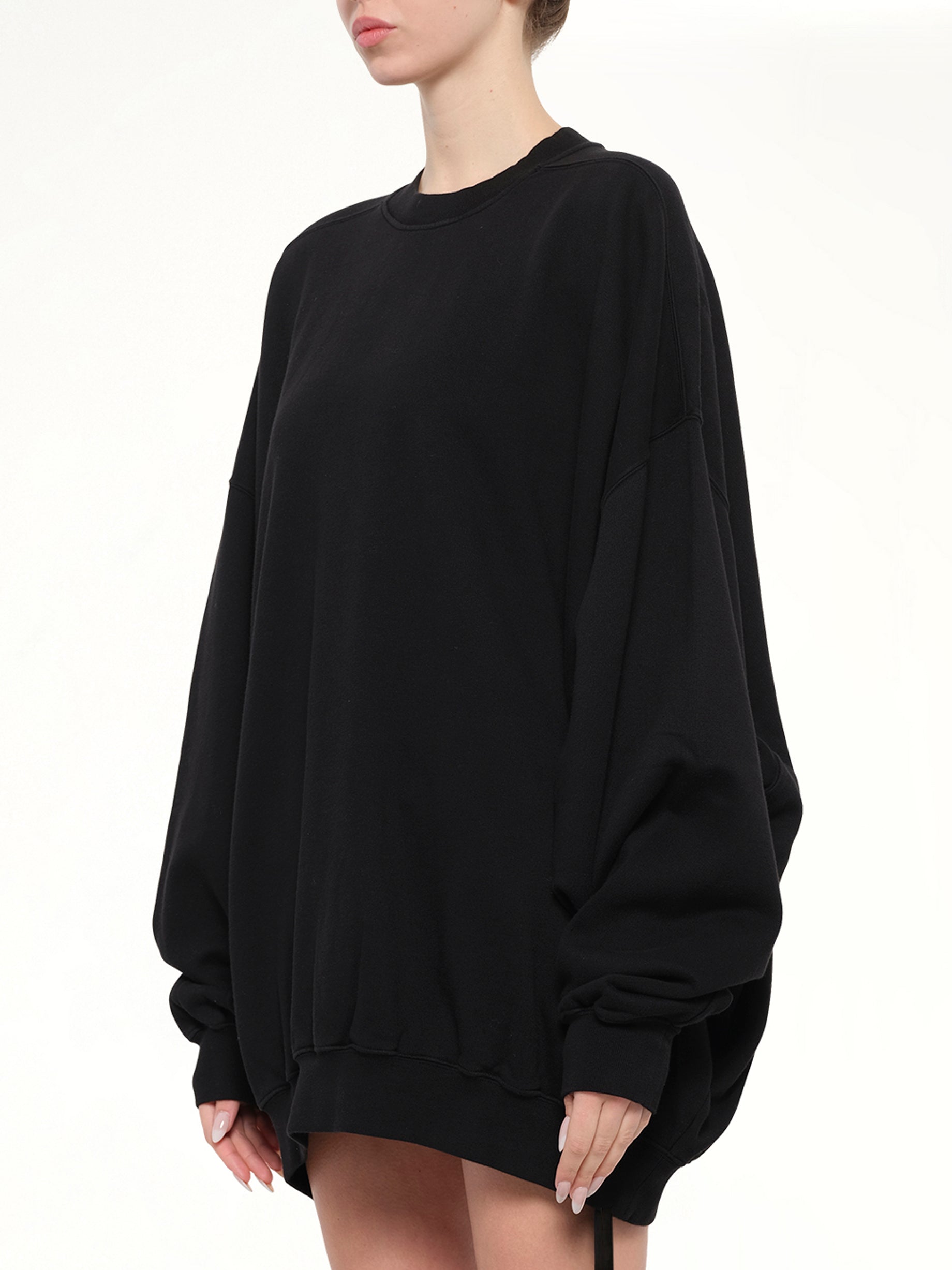 Furka Jersey Hun Sweatshirt in Black