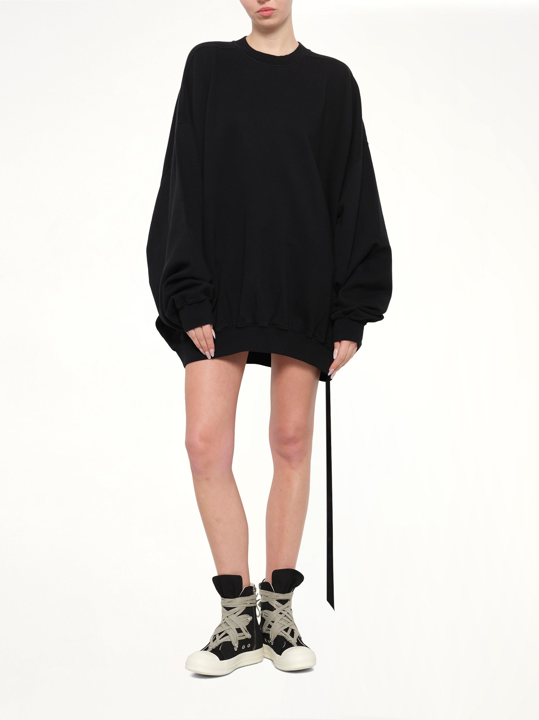 Furka Jersey Hun Sweatshirt in Black