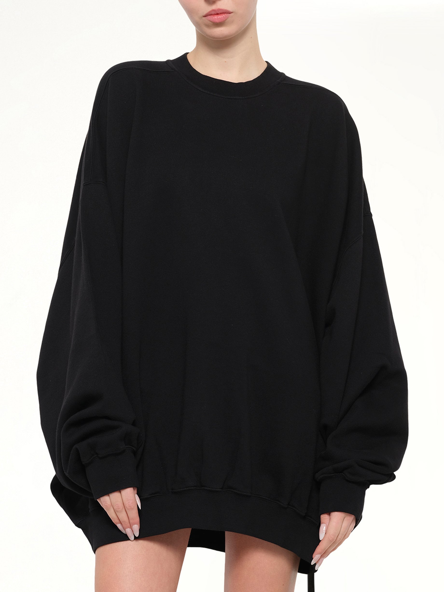 Furka Jersey Hun Sweatshirt in Black