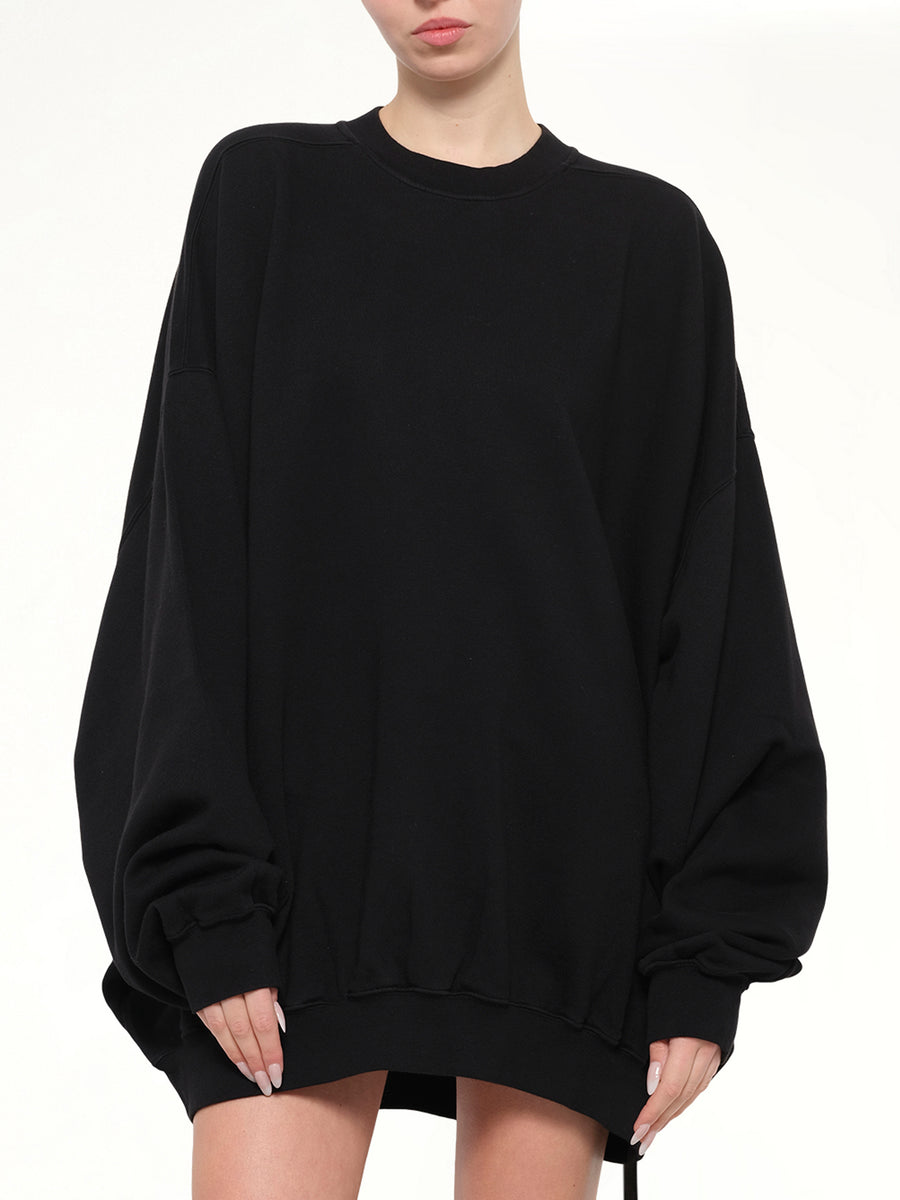 Furka Jersey Hun Sweatshirt in Black