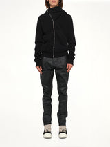 Furka Jersey Mountain Hoodie in Black