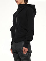 Furka Jersey Mountain Hoodie in Black