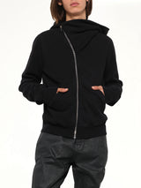 Furka Jersey Mountain Hoodie in Black