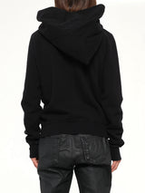Furka Jersey Mountain Hoodie in Black