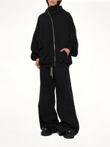 Furka Jersey Mountain Hun Hoodie in Black