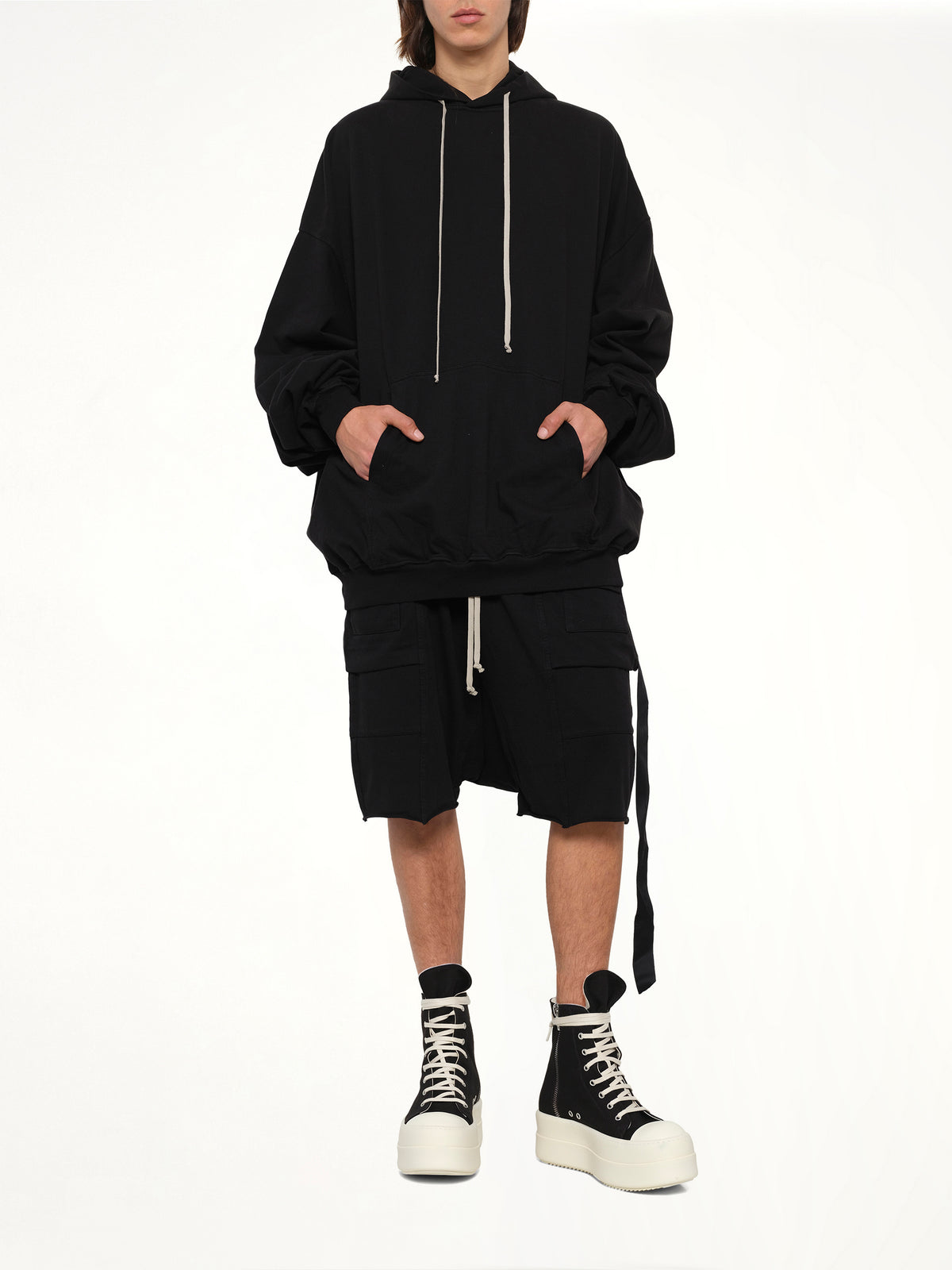DRK Heavy Jersey Hun Hoodie in Black