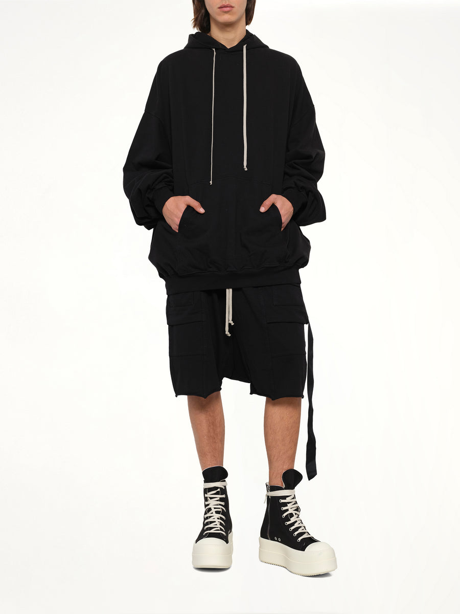DRK Heavy Jersey Hun Hoodie in Black