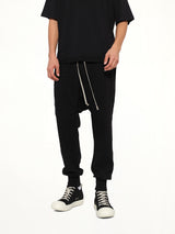Heavy Jersey Prisoner Drawstring in Black