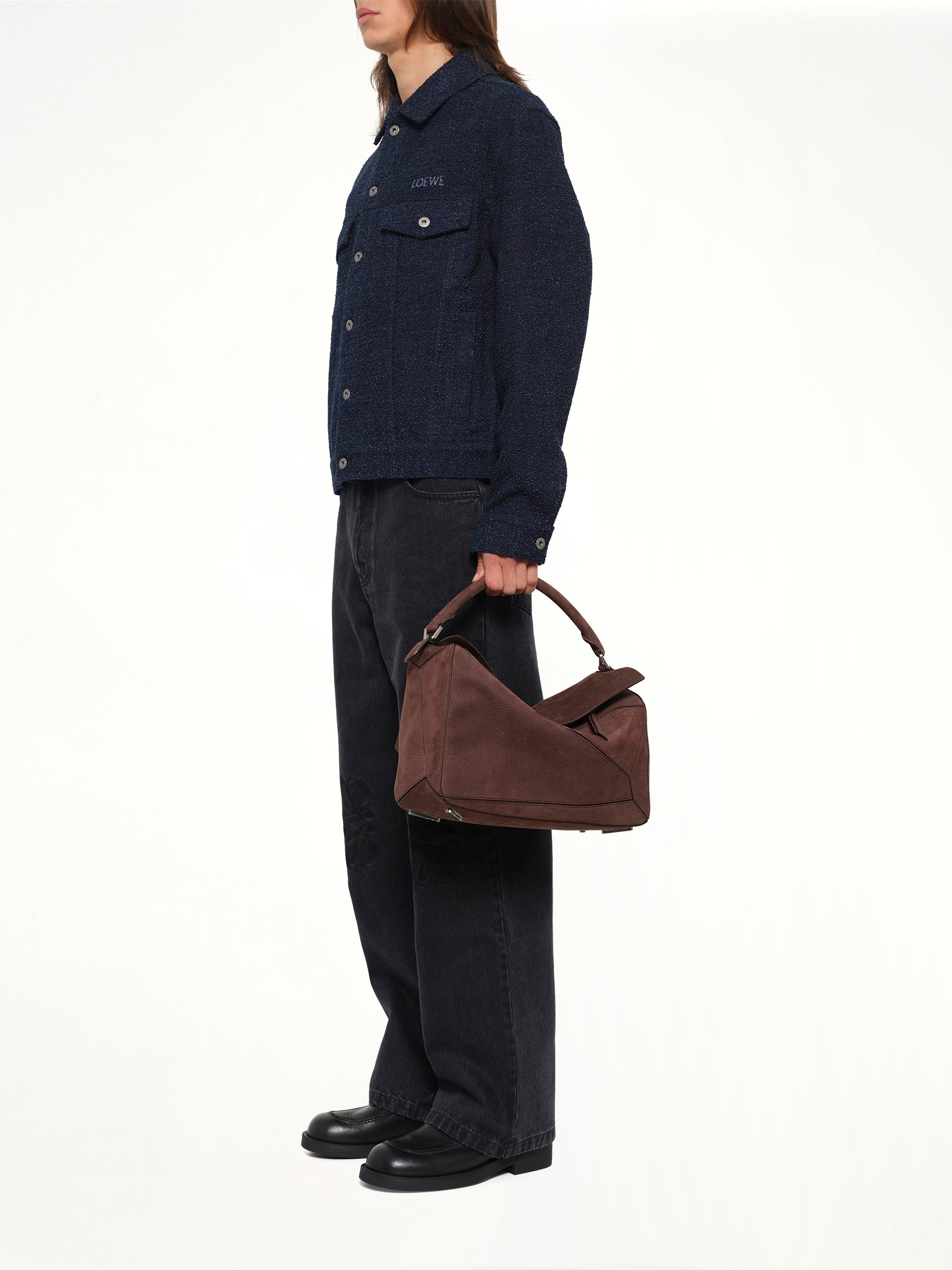 Puzzle Large Bag in Dark Chestnut