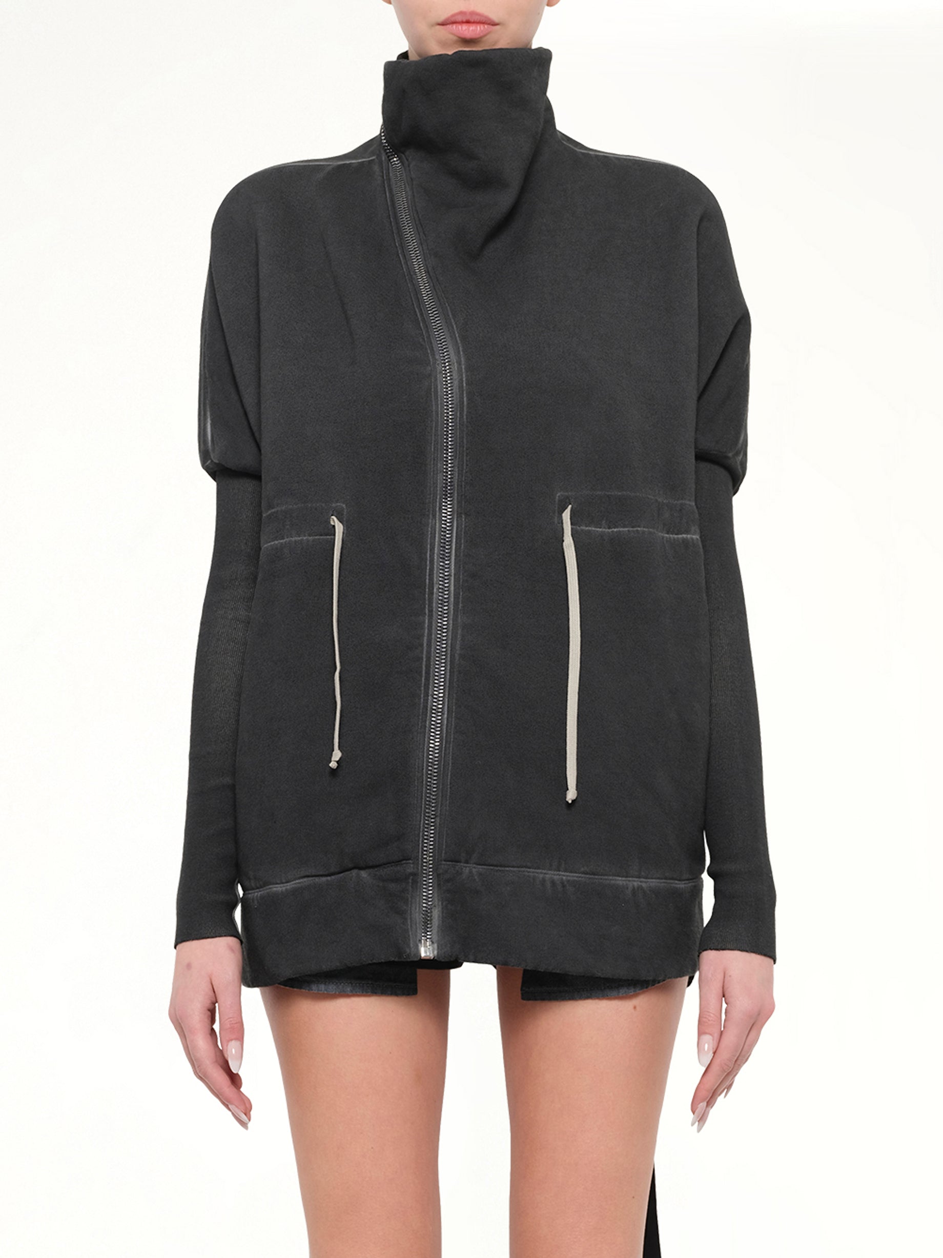 Stonewashed Mountain Sail Sweatshirt in Faded Black