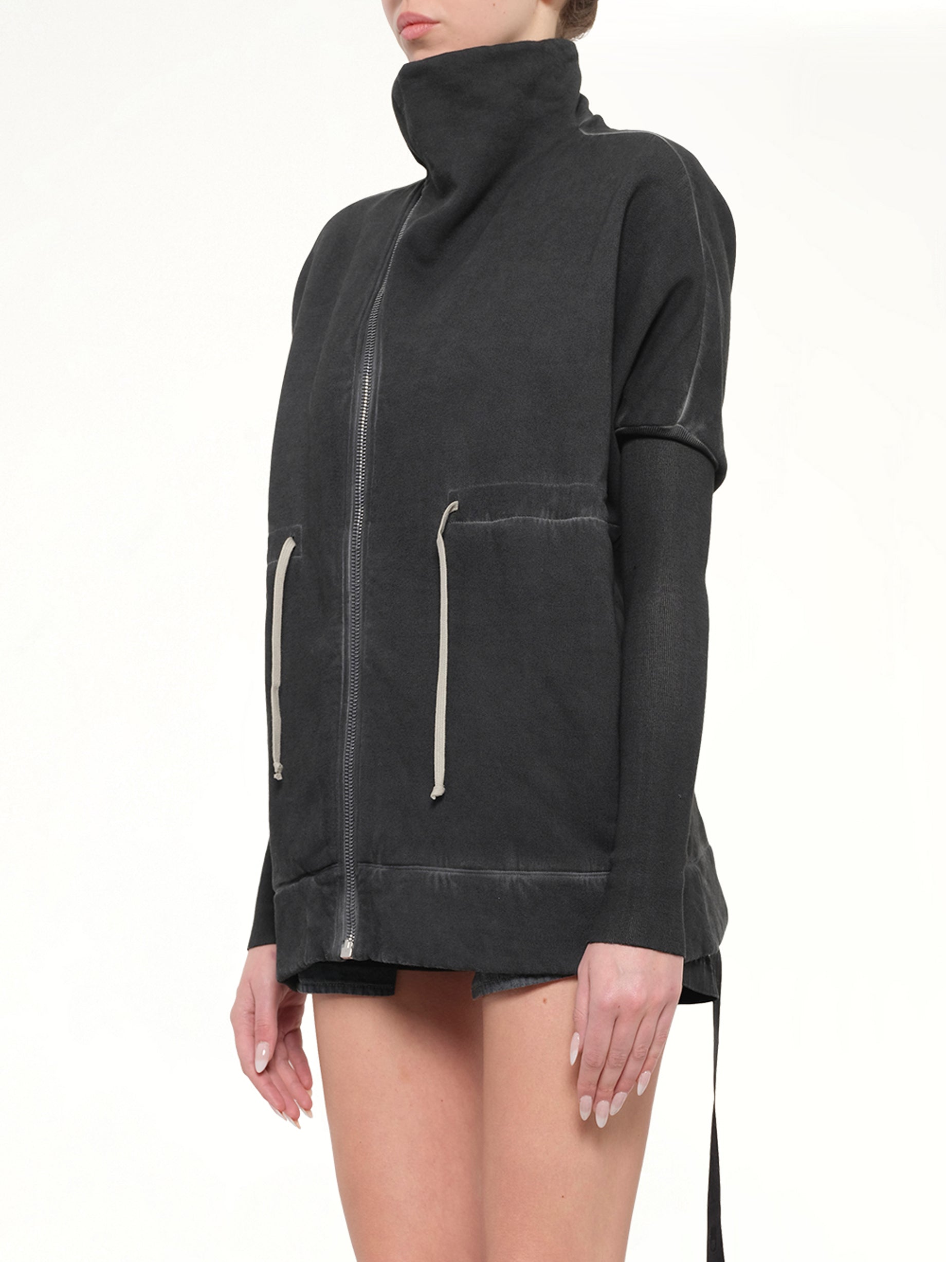 Stonewashed Mountain Sail Sweatshirt in Faded Black