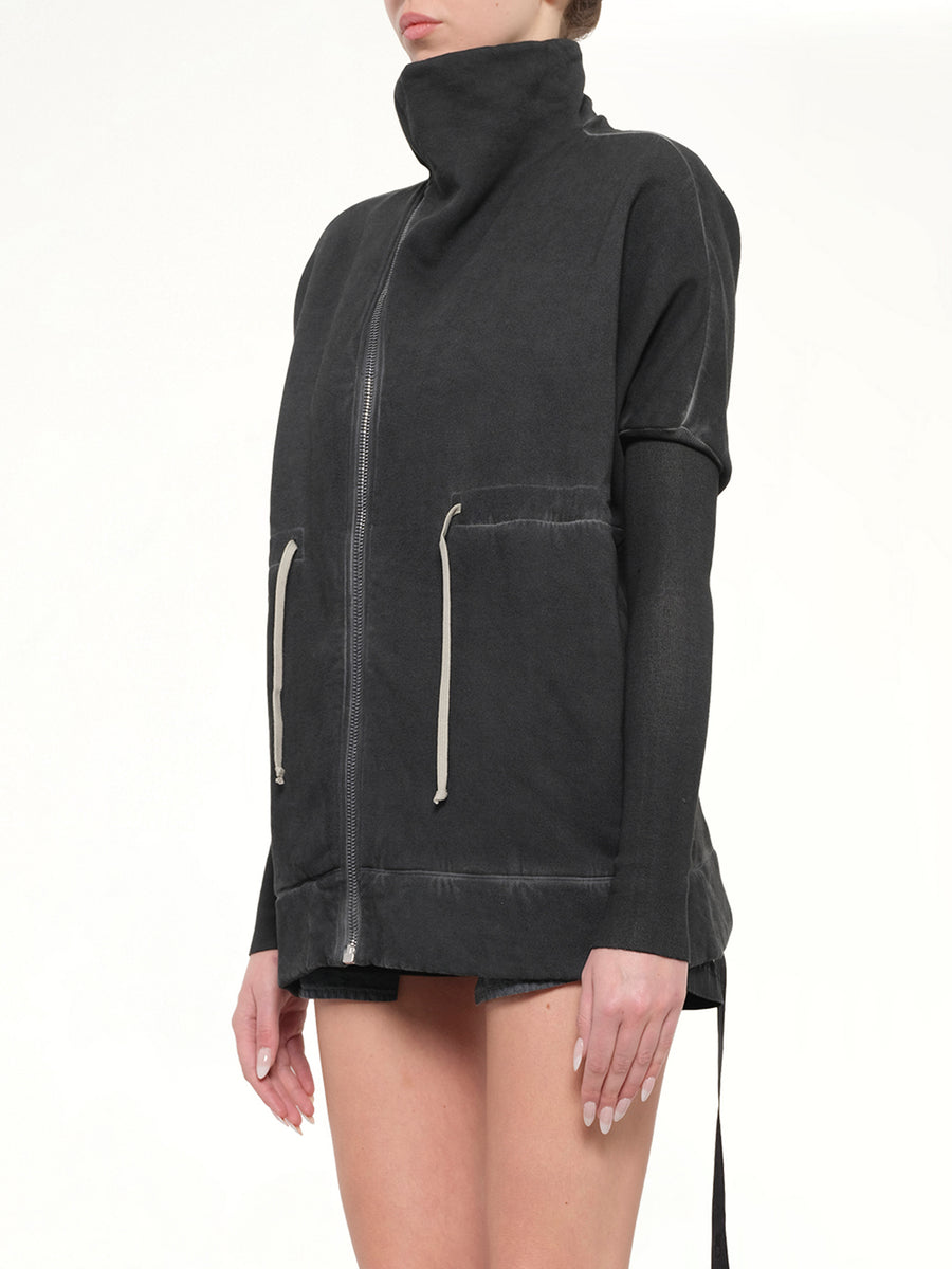 Stonewashed Mountain Sail Sweatshirt in Faded Black