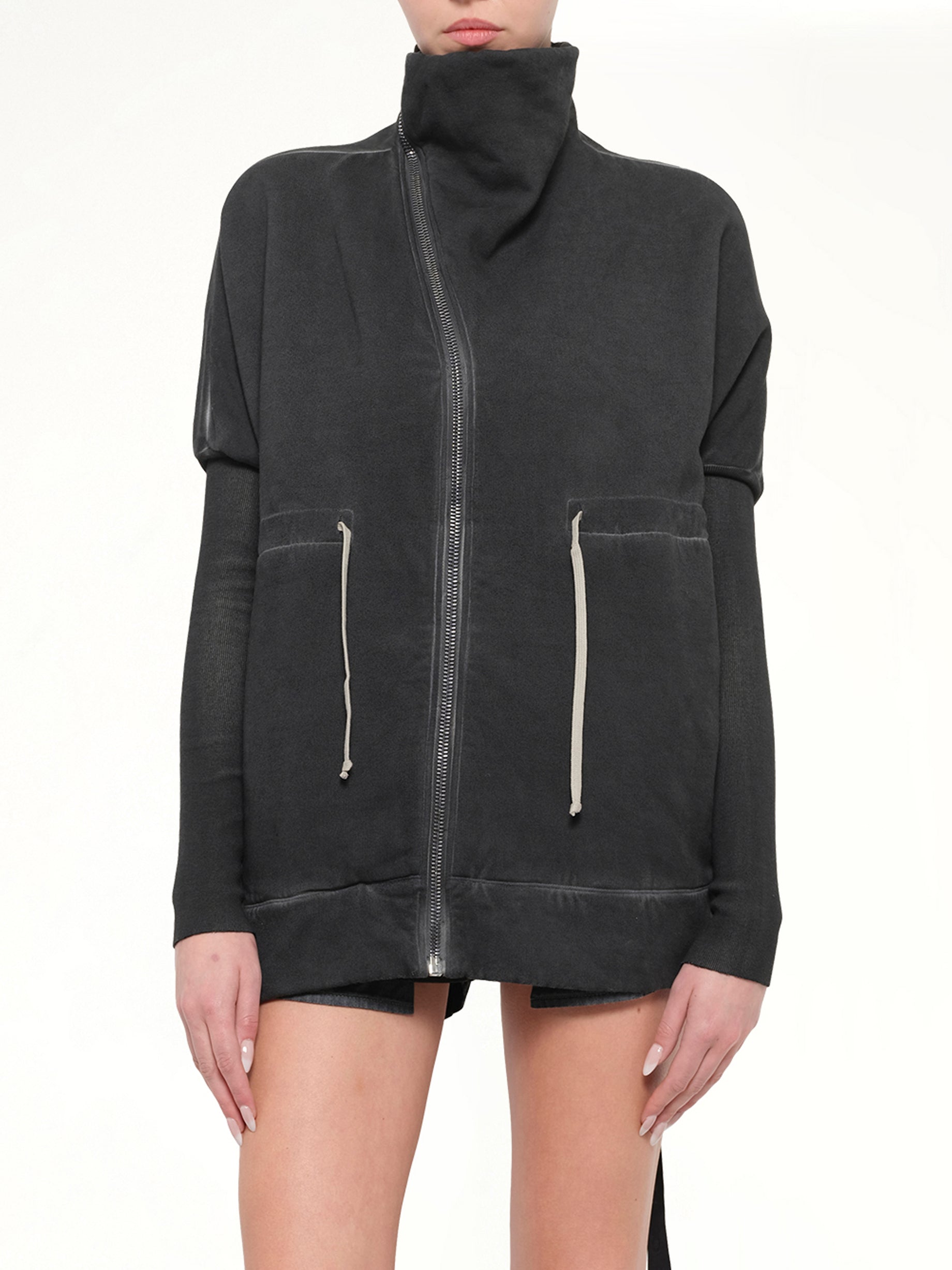 Stonewashed Mountain Sail Sweatshirt in Faded Black