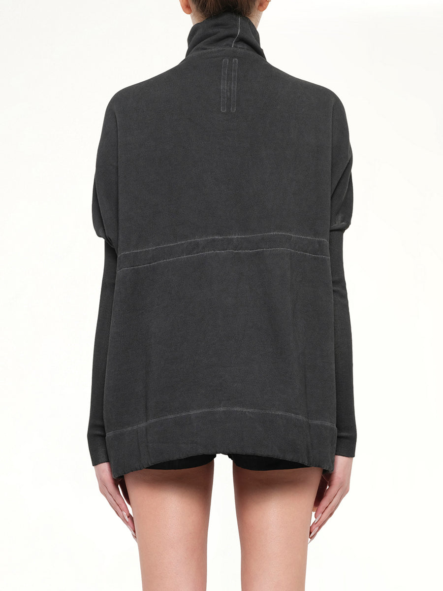 Stonewashed Mountain Sail Sweatshirt in Faded Black