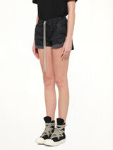Stretch Denim FOG Boxers in Black Wax