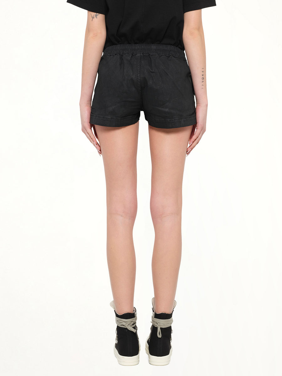 Stretch Denim FOG Boxers in Black Wax