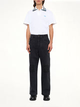 Tonal Anagram Baggy Jeans AF in Black