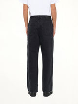 Tonal Anagram Baggy Jeans AF in Black