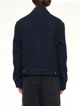 Trucker Jacket in Dark Denim Blue