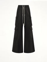 13oz Denim Double Cargo Jumbo Belas in Black Wax