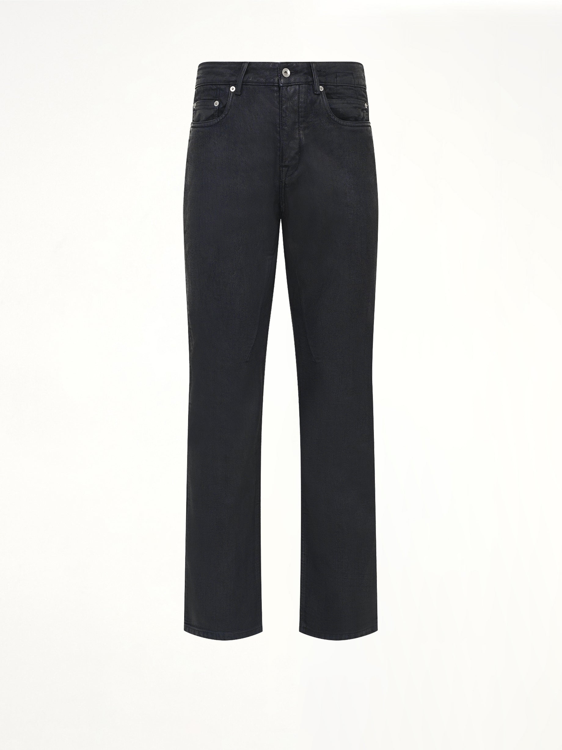 13oz Denim Fog Cut Jeans in Black Wax