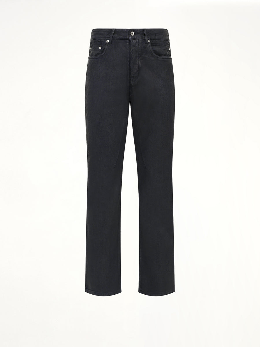 13oz Denim Fog Cut Jeans in Black Wax