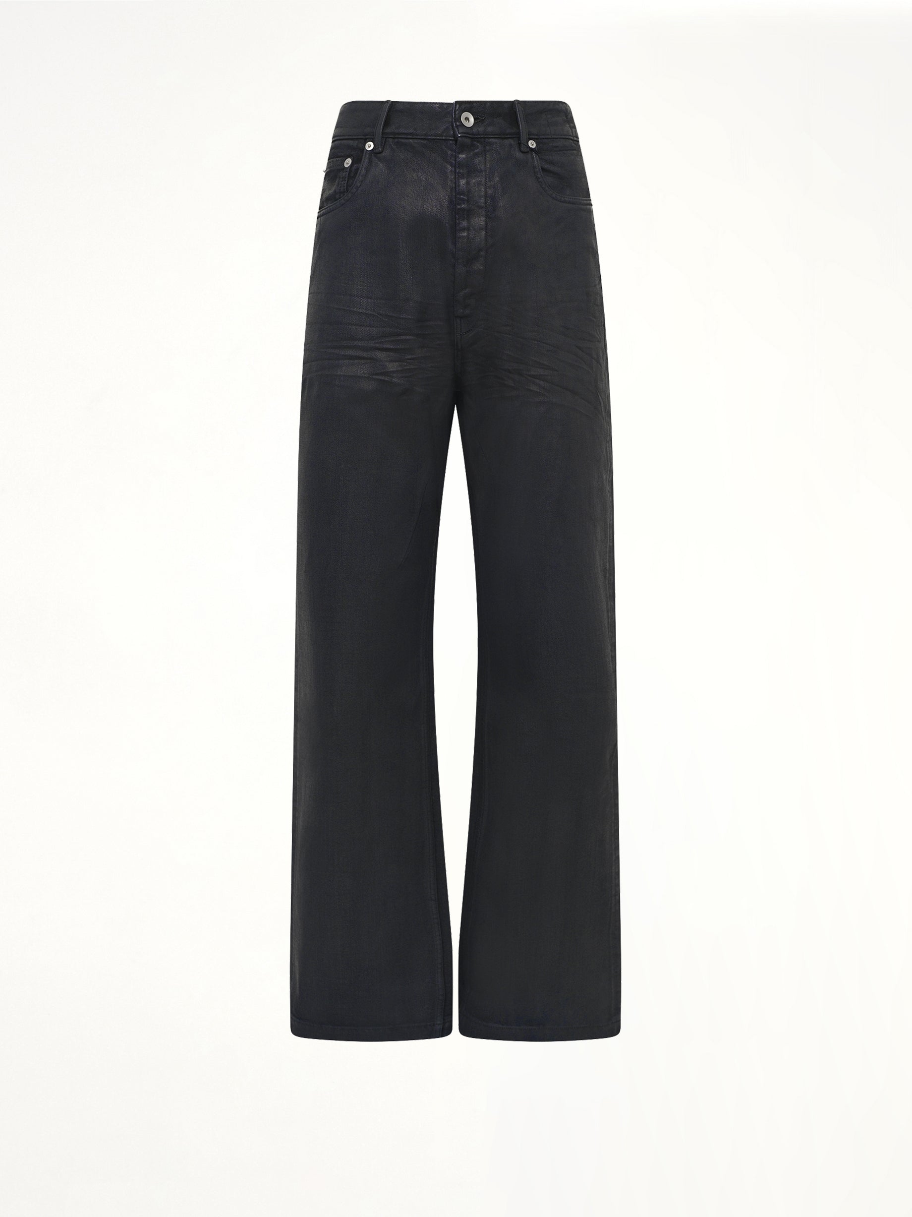 13oz Denim Geth Jeans in Black Wax